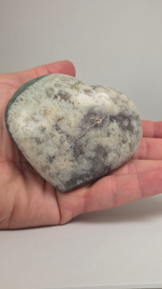 Green Fluorite Heart
