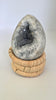 Celestite Crystal Egg Druzy Geode Polished 248g