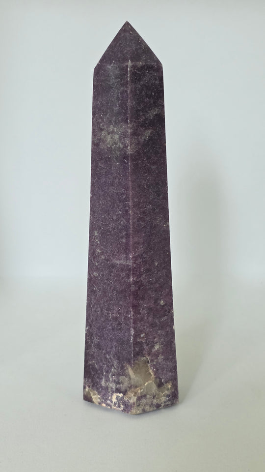 Lepidolite Tower – 6.5" Polished Crystal Tower| 280g