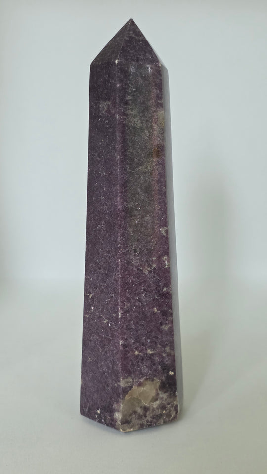 Lepidolite Tower – 6.5" Polished Crystal Tower| 280g