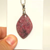 Pink Rhodonite Marquise Pendant Necklace