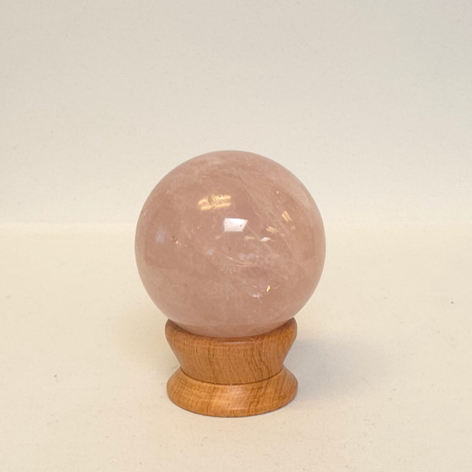 Rose Quartz Sphere | 50 mm | 0.41 lb