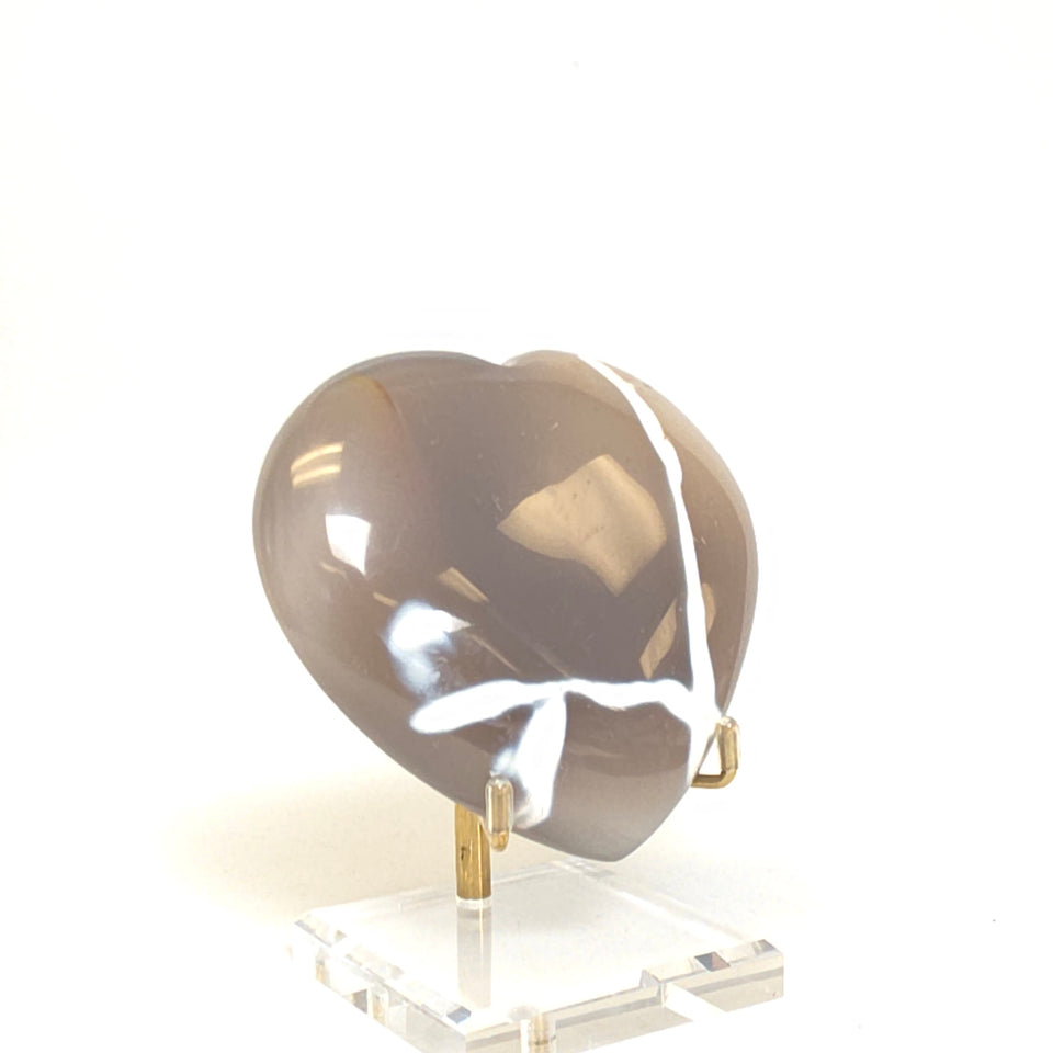 Orca Agate Heart | 0.63 lb