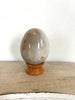 Agate Egg - White Ribbon/Banded