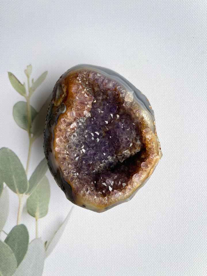 Raw Amethyst Geode - Iron Rich