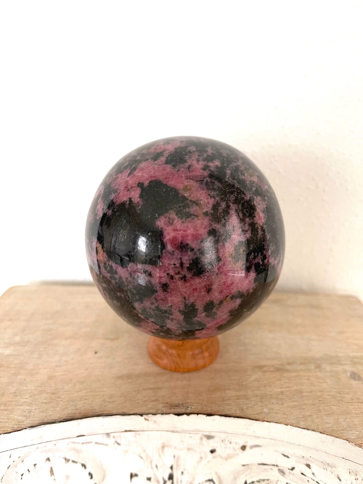 Rhodonite Sphere