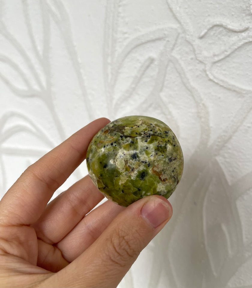 Green Opal Palm Stone