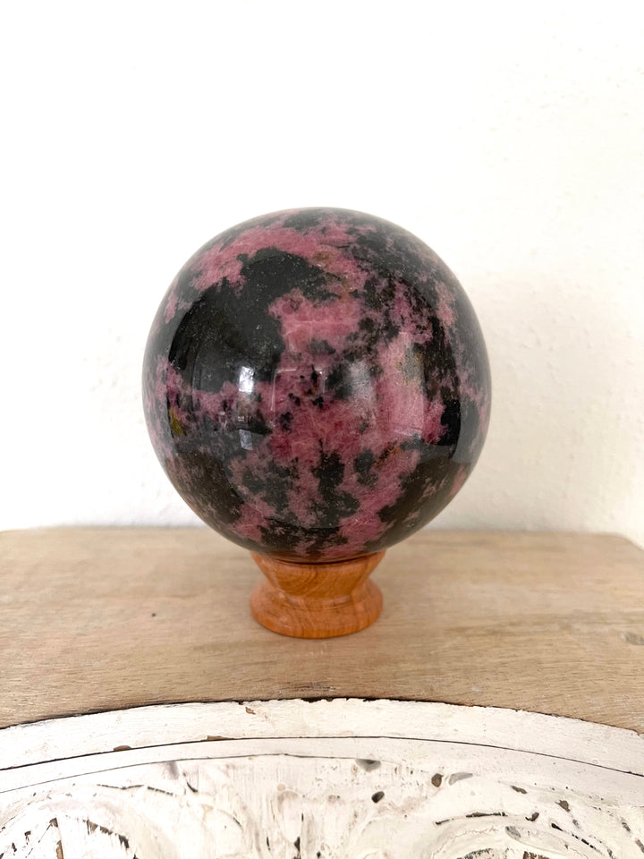 Rhodonite Sphere