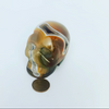 Yellow Agate Skull with Geodes