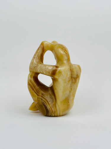 Yellow Calcite Thinker