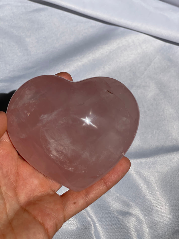 Rose Quartz Heart - Large