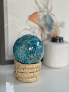 Blue Apatite Sphere (M)